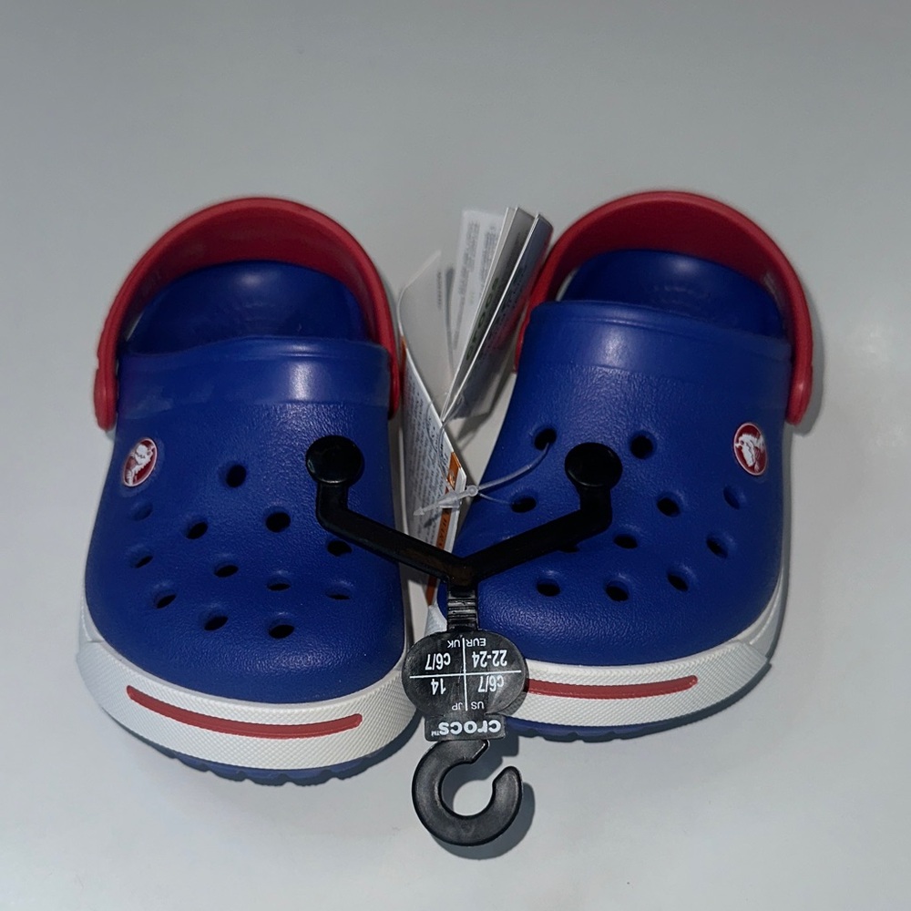 CROCS Kids Red and Blue Water Shoes